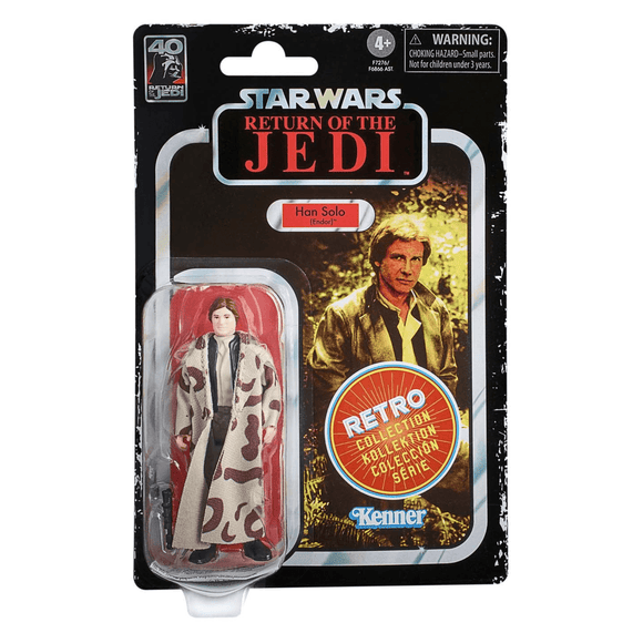 Vintage Hasbro Star Wars Modern MOC Han Solo (Endor) - Retro Collection
