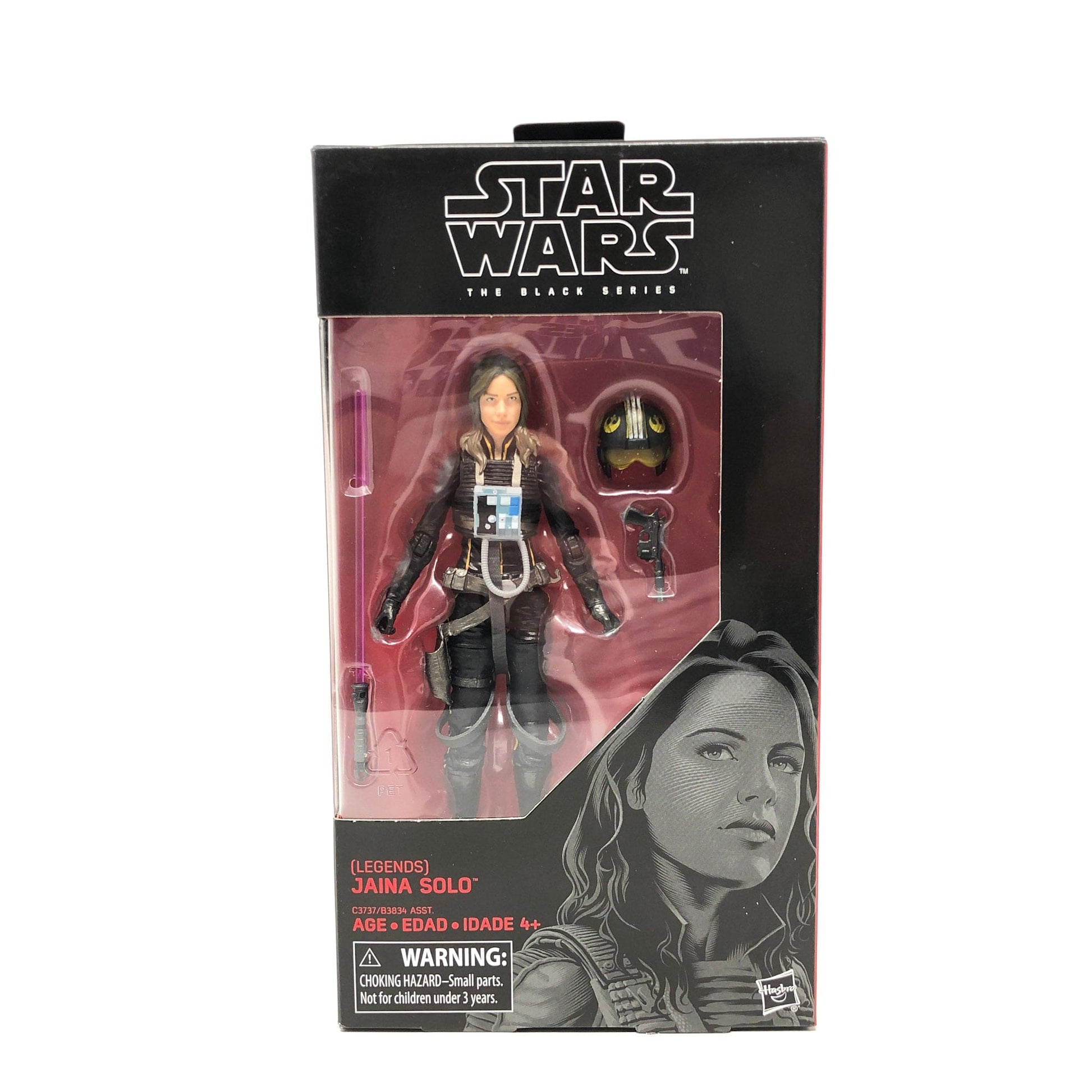 Vintage Hasbro Star Wars Modern MOC Jaina Solo (Expanded Universe) #56 - Black Series Hasbro Star Wars Action Figure