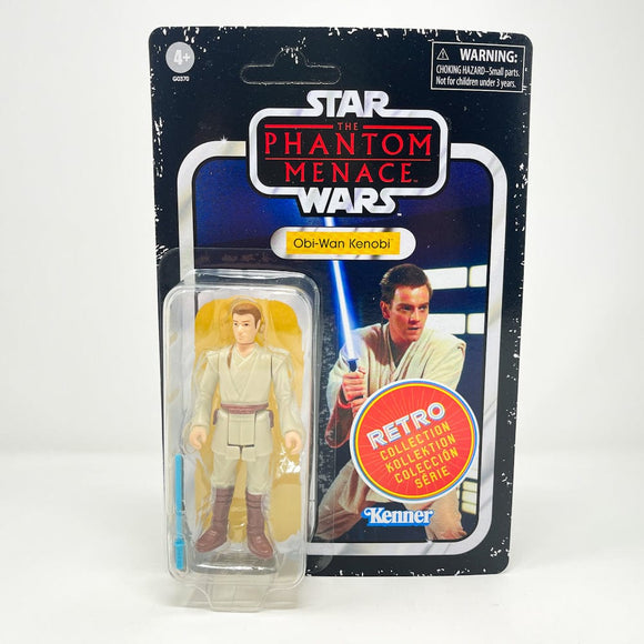 Vintage Hasbro Star Wars Modern MOC Obi-Wan Kenobi (TPM) - Retro Collection