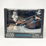Vintage Hasbro Star Wars Modern MOC Speeder Bike with Biker Scout - Black Series Hasbro Star Wars Action Figure