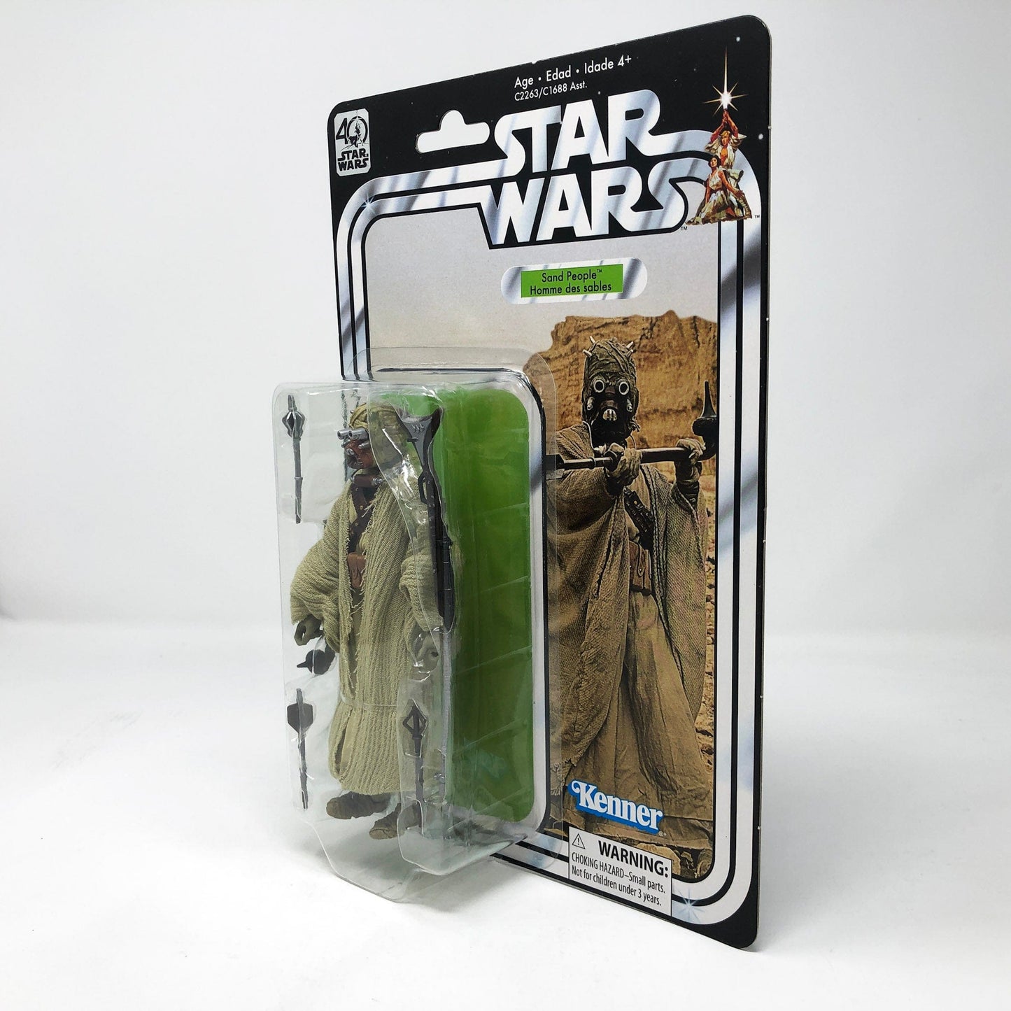 Vintage Hasbro Star Wars Modern MOC Tusken Raider 40th - Black Series Hasbro Star Wars Action Figure