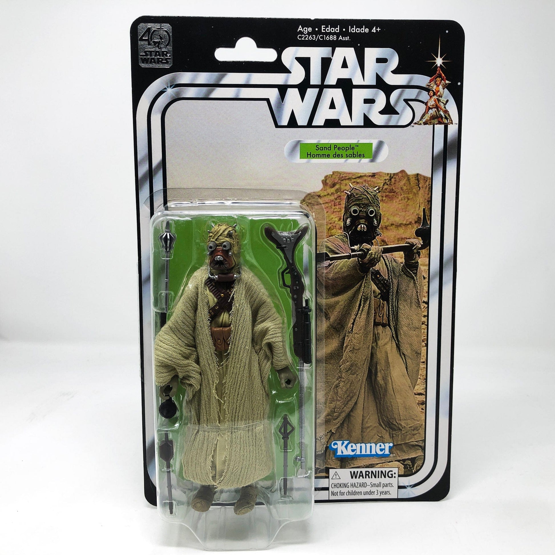 Vintage Hasbro Star Wars Modern MOC Tusken Raider 40th - Black Series Hasbro Star Wars Action Figure