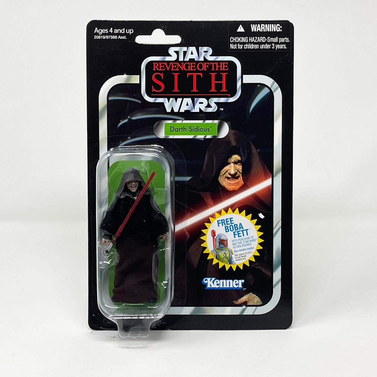 Vintage Hasbro Star Wars Modern MOC VC012 Darth Sidious (ROTS) - The Vintage Collection Hasbro Star Wars