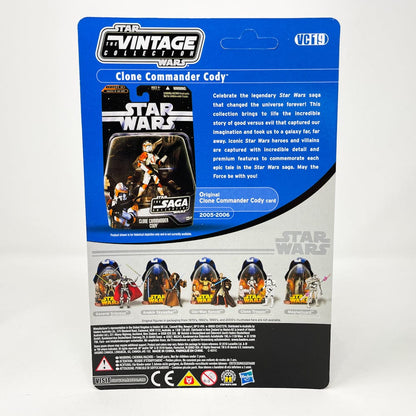 Vintage Hasbro Star Wars Modern MOC VC019 Clone Commander Cody Foil Proof Card - The Vintage Collection