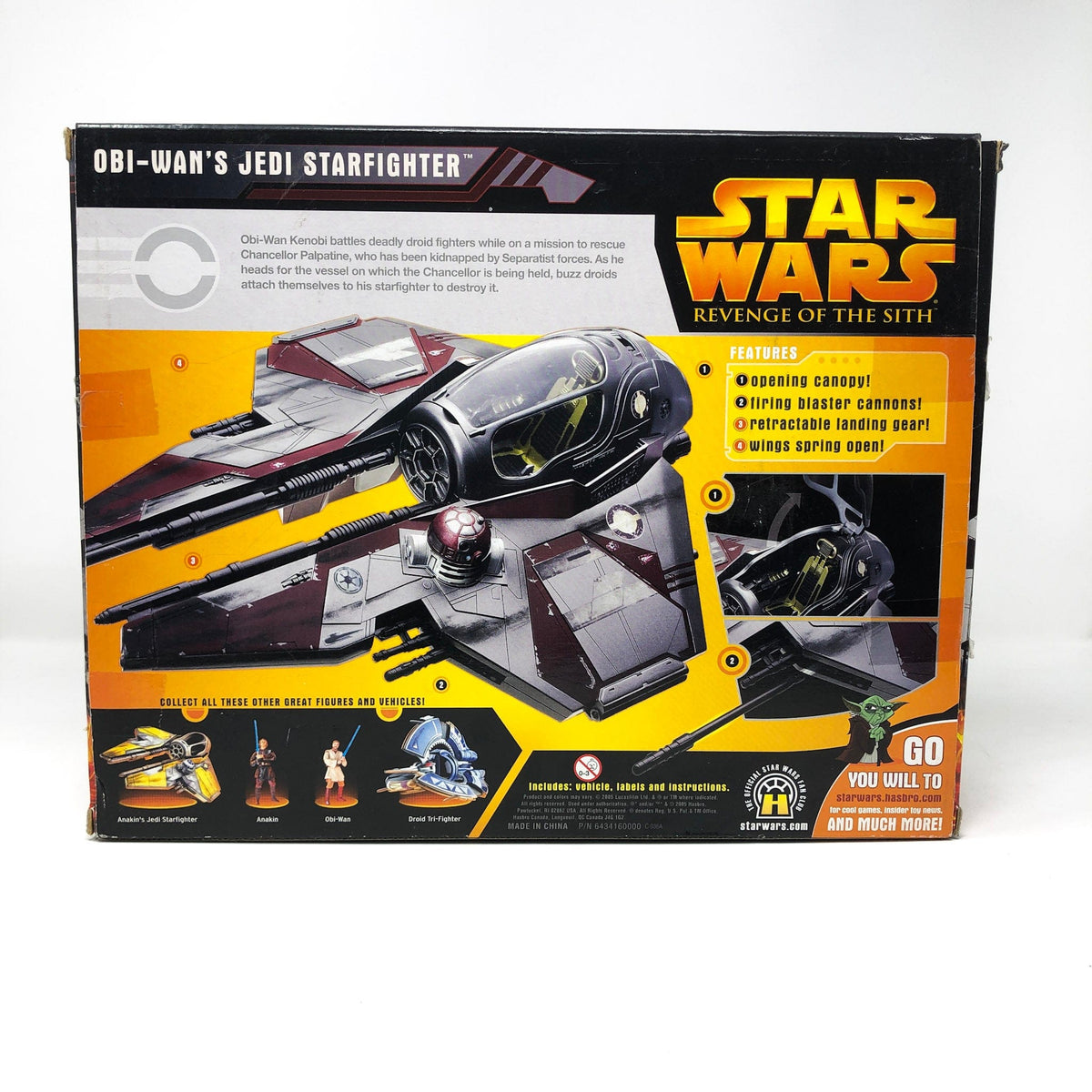 Obi-Wan ROTS Jedi Starfighter - 2005 Hasbro Star Wars Saga Collection ...