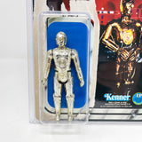 Vintage Kenner Star Wars BCF C-3PO w/ Star Wars 12 back Cardback in Clamshell