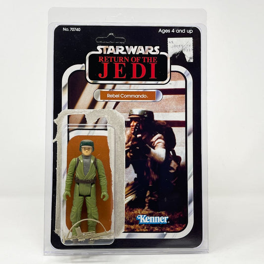 Vintage Kenner Star Wars BCF Rebel Commando complete w/ ROTJ Cardback in Clamshell