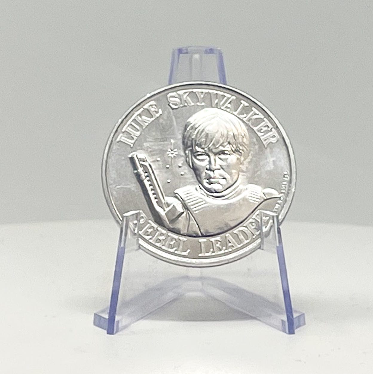 Vintage Kenner Star Wars Coin Luke Skywalker Stormtrooper POTF Coin