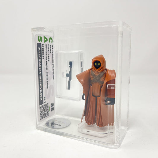 Vintage Kenner Star Wars LC Jawa w/ Vinyl Cape -  Loose Graded AFA 80