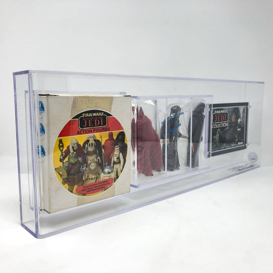 Vintage Kenner Star Wars LC ROTJ 3-Pack Darth Vader, Emperor & Royal Guard -  Graded CAS 80+