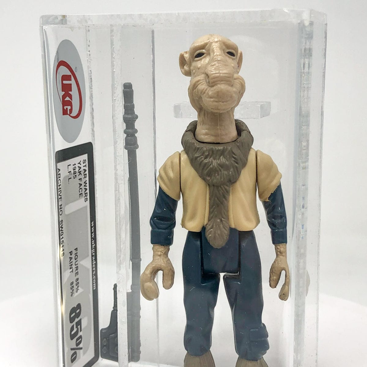 Vintage Kenner Star Wars LC Yak Face -  Loose Graded UKG 85