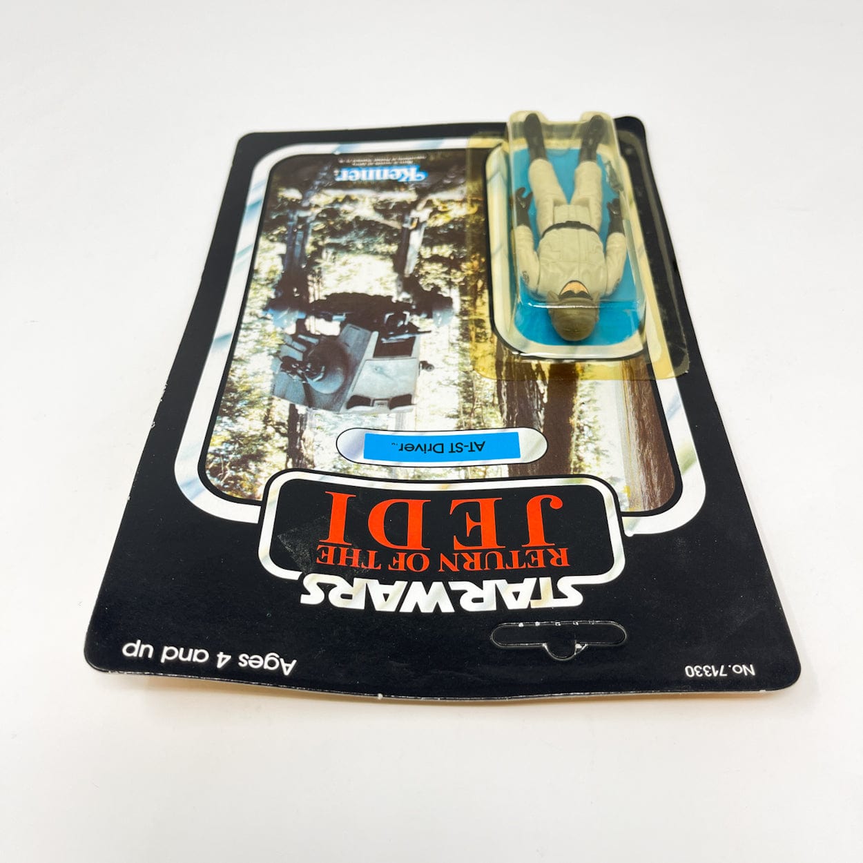 Vintage Kenner Star Wars MOC AT-ST Driver ROTJ 77A-back - Mint on Card