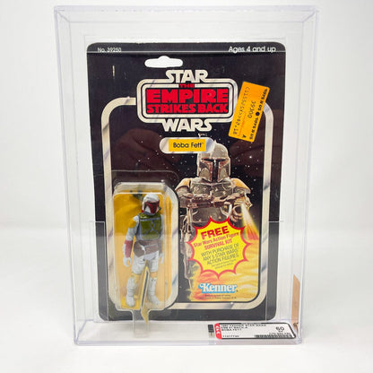 Vintage Kenner Star Wars MOC Boba Fett ESB 41A-back  - AFA 60 Mint on Card