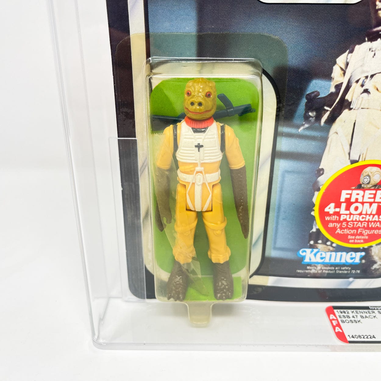 Vintage Kenner Star Wars MOC Bossk ESB 47A-back  - AFA 80Y Mint on Card