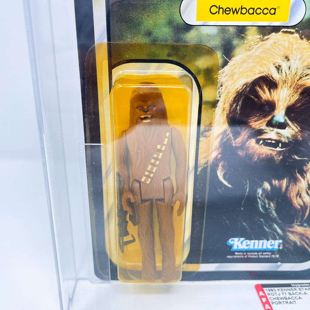 Chewbacca ROTJ 77A Back - AFA 85Y Mint on Card