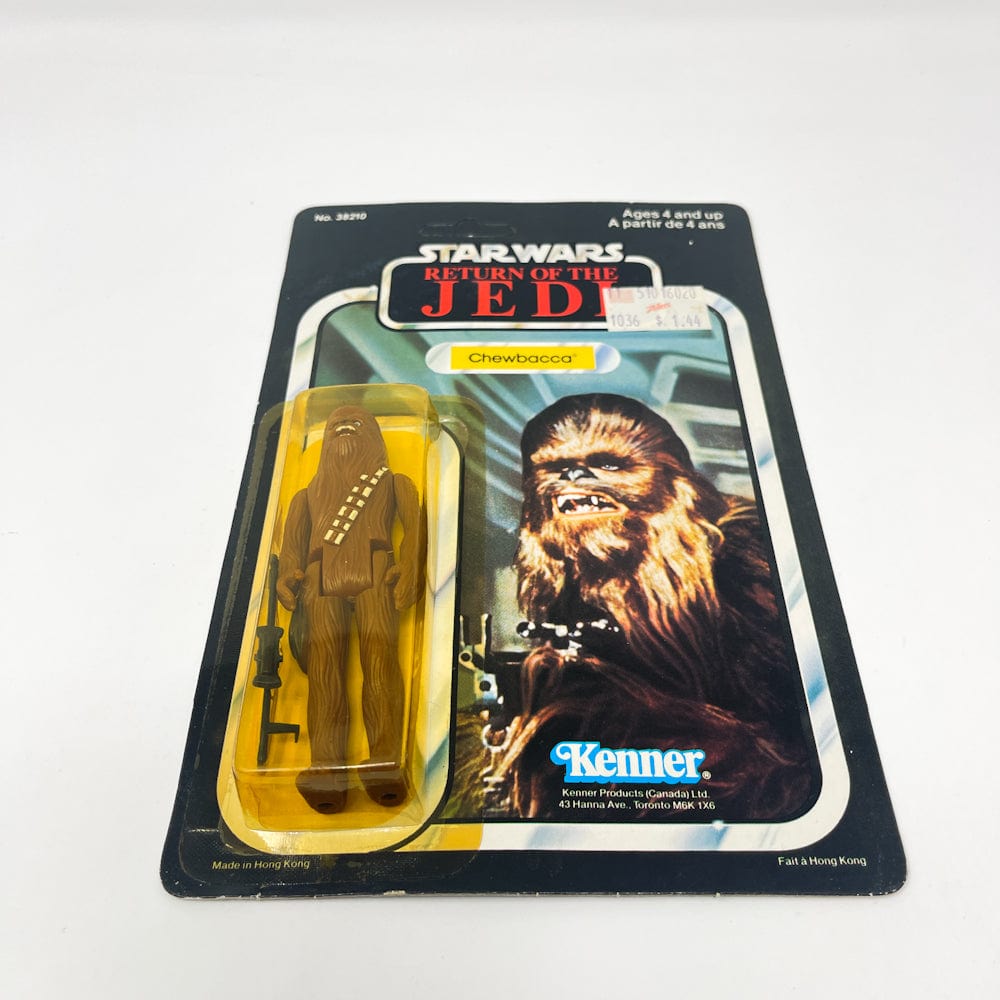 Vintage Kenner Star Wars MOC Chewbacca ROTJ 77A Canadian - Mint on Card