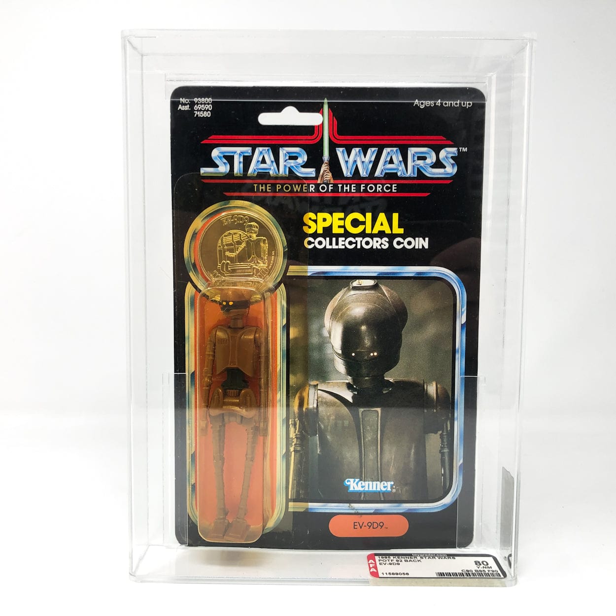 Vintage Kenner Star Wars MOC EV-9D9 POTF 92A - AFA 80 - Mint on Card