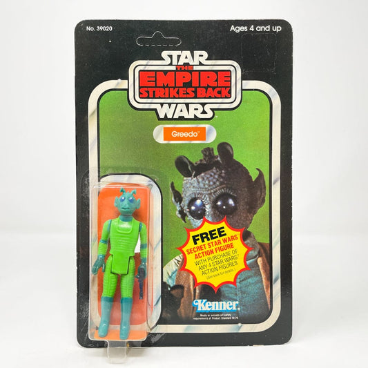 Vintage Kenner Star Wars MOC Greedo ESB 21G-Back - Cut Pop MOC