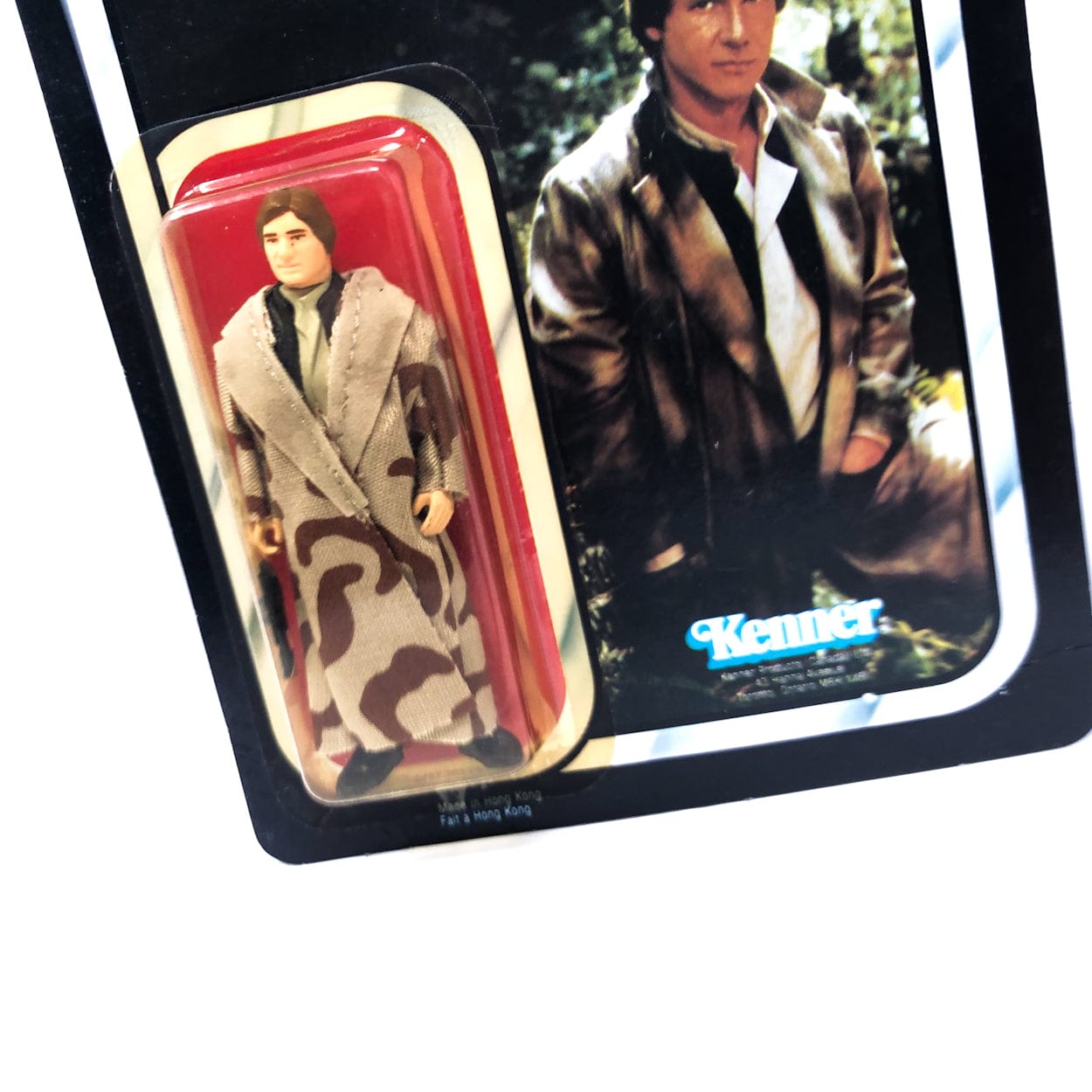 Vintage Star Wars Han Solo Trench Coat 77 Back - Mint on Card