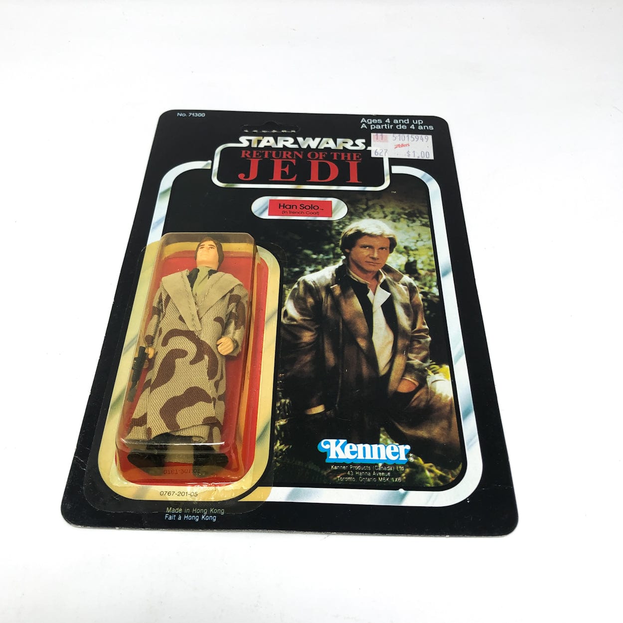 オールドケナー STAR WARSレイア ホス ROTJ 77BK MOC Vintage Star Wars Han Solo Trench Coat 77 Back - Mint on Card