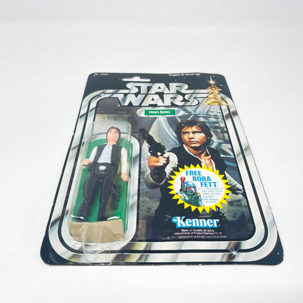 Vintage Kenner Star Wars MOC Han Solo (Large Head) 20G-back - Mint on Card
