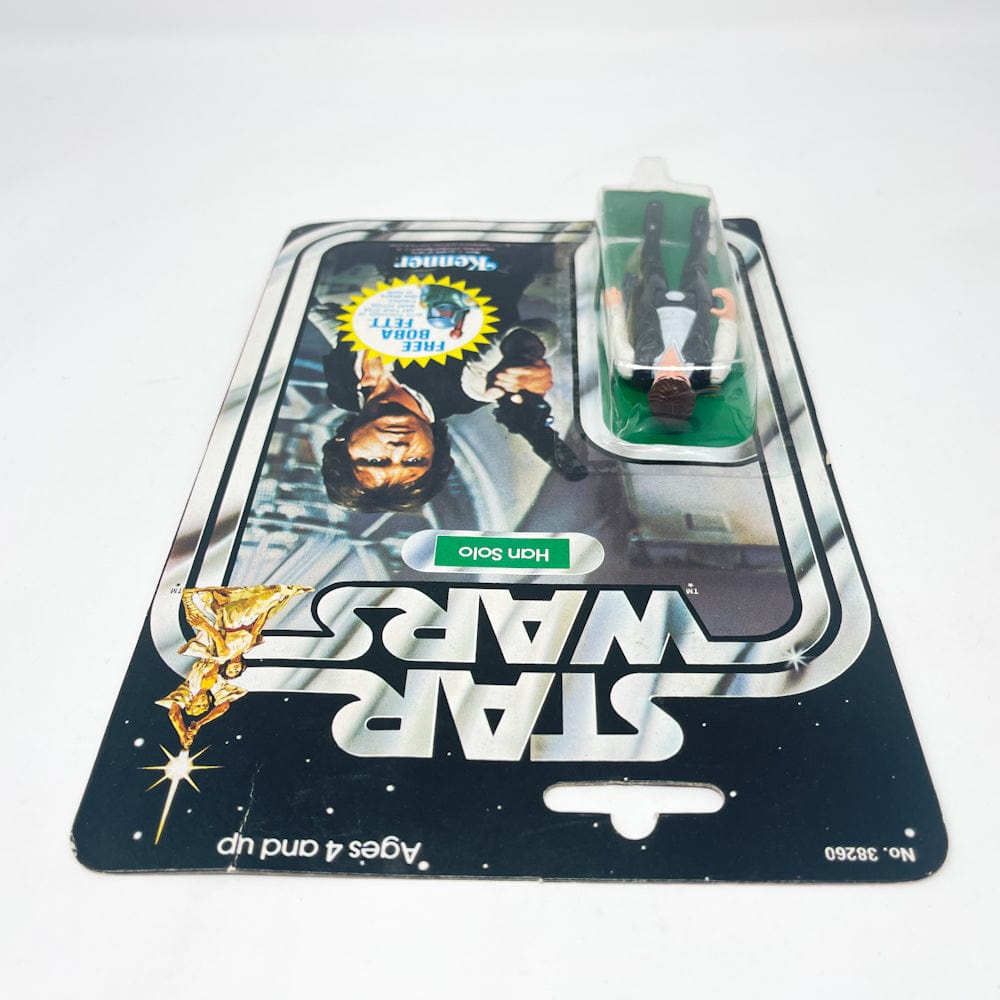 Vintage Kenner Star Wars MOC Han Solo (Large Head) 20G-back - Mint on Card