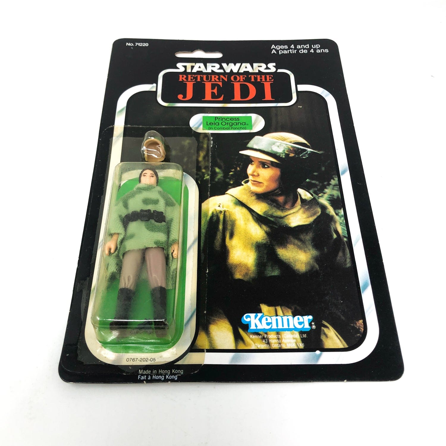 Vintage Star Wars Leia in Combat Poncho (Endor) MOC - Mint on Card 