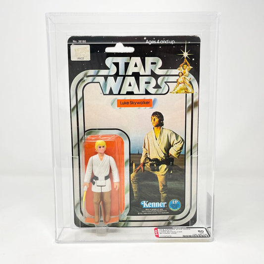 Vintage Kenner Star Wars MOC Luke Skywalker 12C-back - AFA 80 Mint on Card