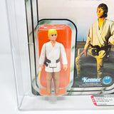 Vintage Kenner Star Wars MOC Luke Skywalker 12C-back - AFA 80 Mint on Card