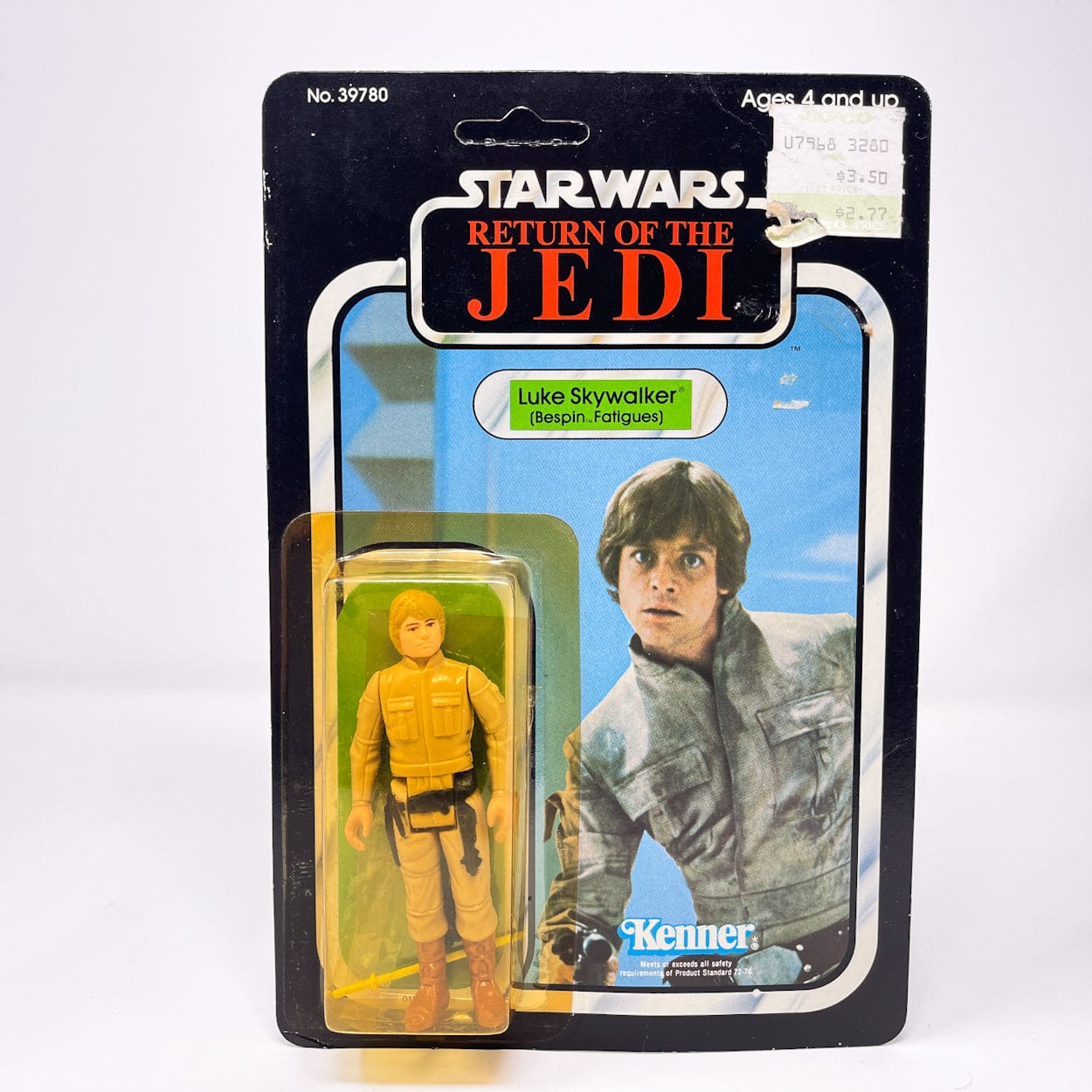 Vintage Kenner Star Wars MOC Luke Skywalker Bespin Fatigues ROTJ 77A - Mint on Card