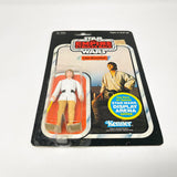 Vintage Kenner Star Wars MOC Luke Skywalker Brown Hair 45A-back - Mint on Card Shaved POP
