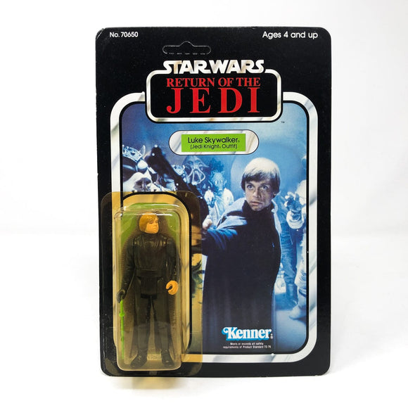 Vintage Kenner Star Wars MOC Luke Skywalker Jedi Knight ROTJ 77A - Mint on Card