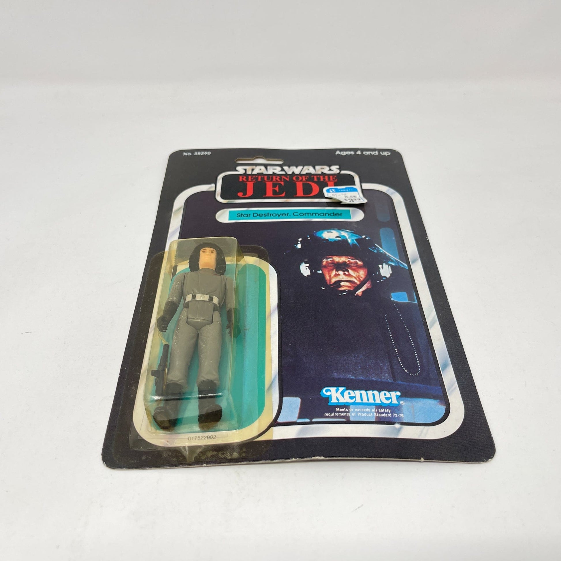 Vintage Kenner Star Wars MOC Star Destroyer Commander  ROTJ 65B-back  - Mint on Card