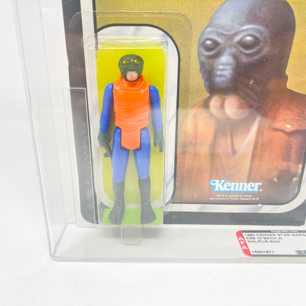 Vintage Kenner Star Wars MOC Walrusman ESB 32A Back - MOC AFA 80