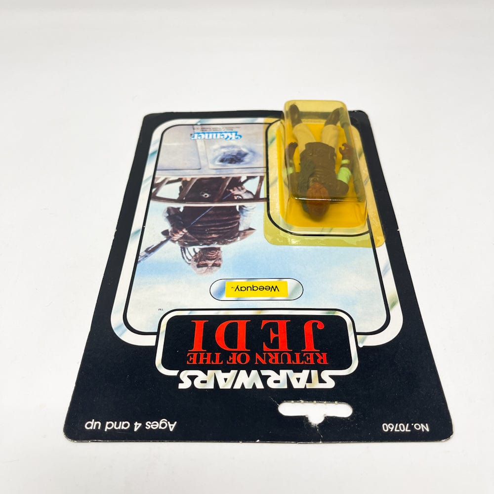 Vintage Kenner Star Wars MOC Weequay ROTJ 77A-back  - Mint on Card