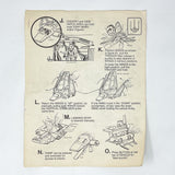 Vintage Kenner Star Wars Paper ROTJ Imperial Shuttle (Tyderium) Instructions