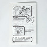 Vintage Kenner Star Wars Paper ROTJ TIE Interceptor Instructions