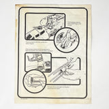 Vintage Kenner Star Wars Paper ROTJ Y-Wing Instructions