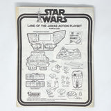 Vintage Kenner Star Wars Paper Star Wars Land of the Jawas Playset Instructions