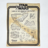 Vintage Kenner Star Wars Paper Star Wars Land of the Jawas Playset Instructions