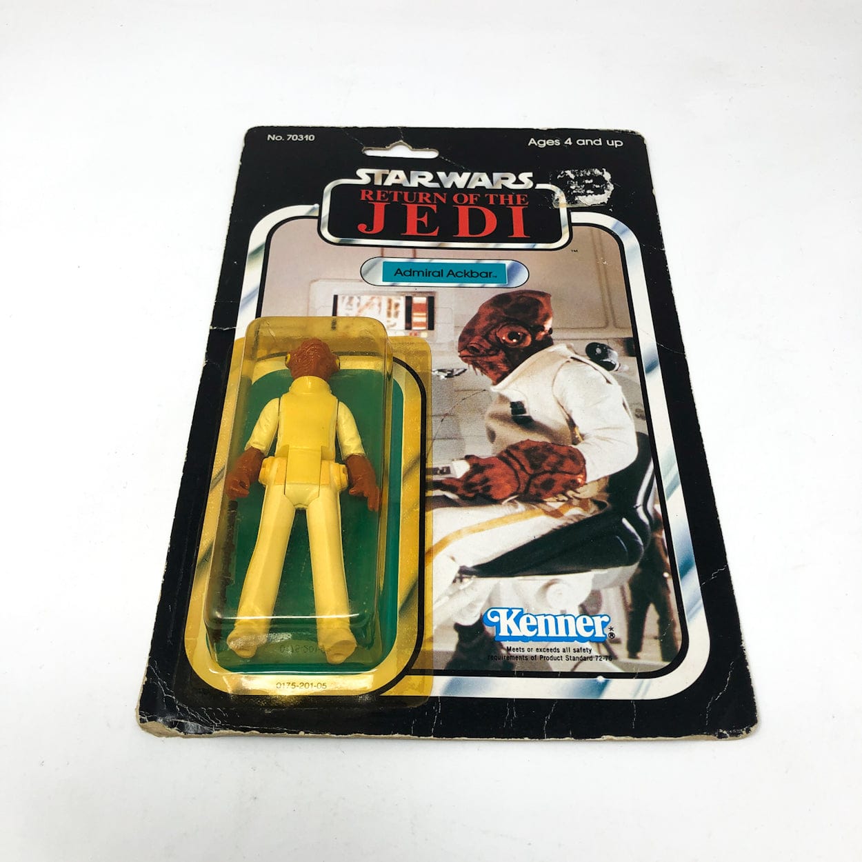 Vintage Kenner Star Wars Toy Admiral Ackbar ROTJ 77A - Mint on Card