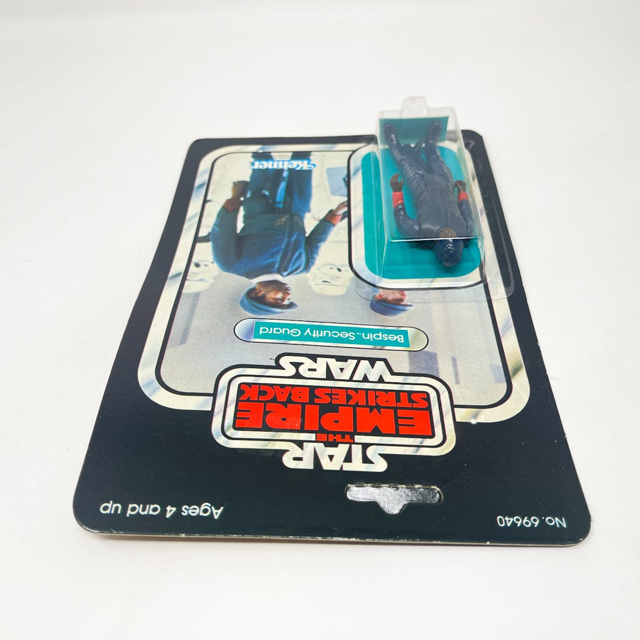 Vintage Kenner Star Wars Toy Bespin Guard (Black) 48A Back - Mint on Card