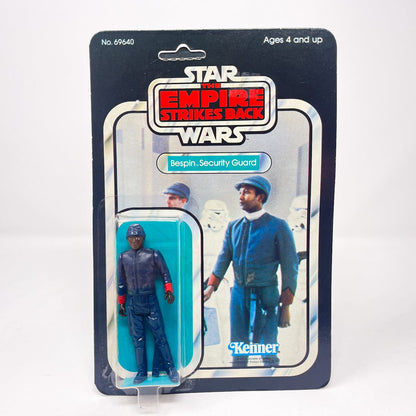 Vintage Kenner Star Wars Toy Bespin Guard (Black) 48A Back - Mint on Card