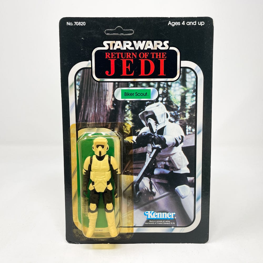 Vintage Kenner Star Wars Toy Biker Scout ROTJ 65B - Mint on Card Star Wars Vintage Figure