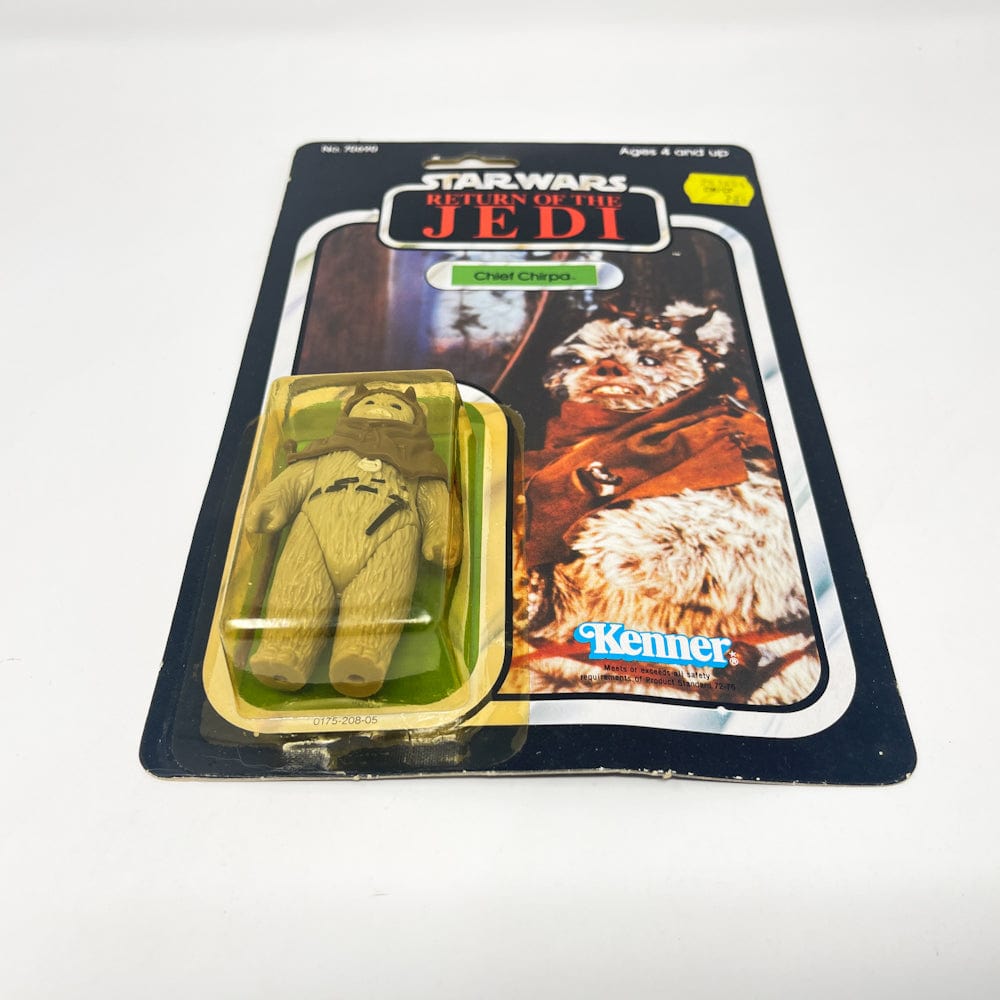 Vintage Kenner Star Wars Toy Chief Chirpa 77A-back  - Mint on Card