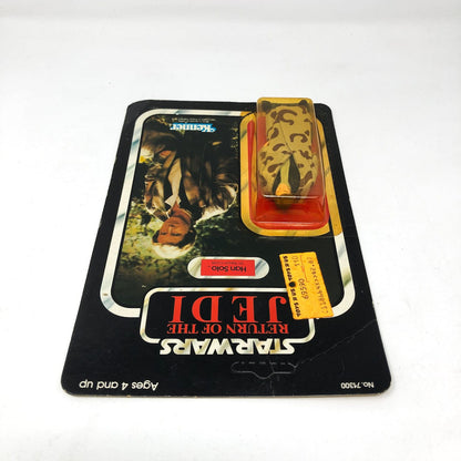 Vintage Kenner Star Wars Toy Han in Trench Coat ROTJ 77A - Mint on Card