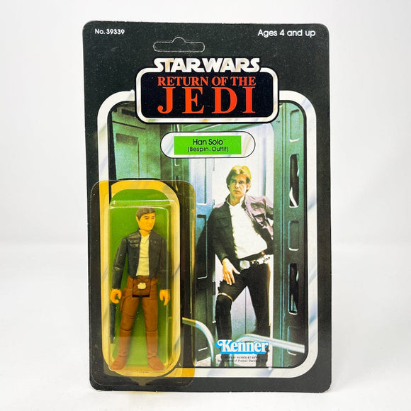 Vintage Kenner Star Wars Toy Han Solo Bespin Outfit ROTJ 65B - Mint on Card Star Wars Vintage Figure