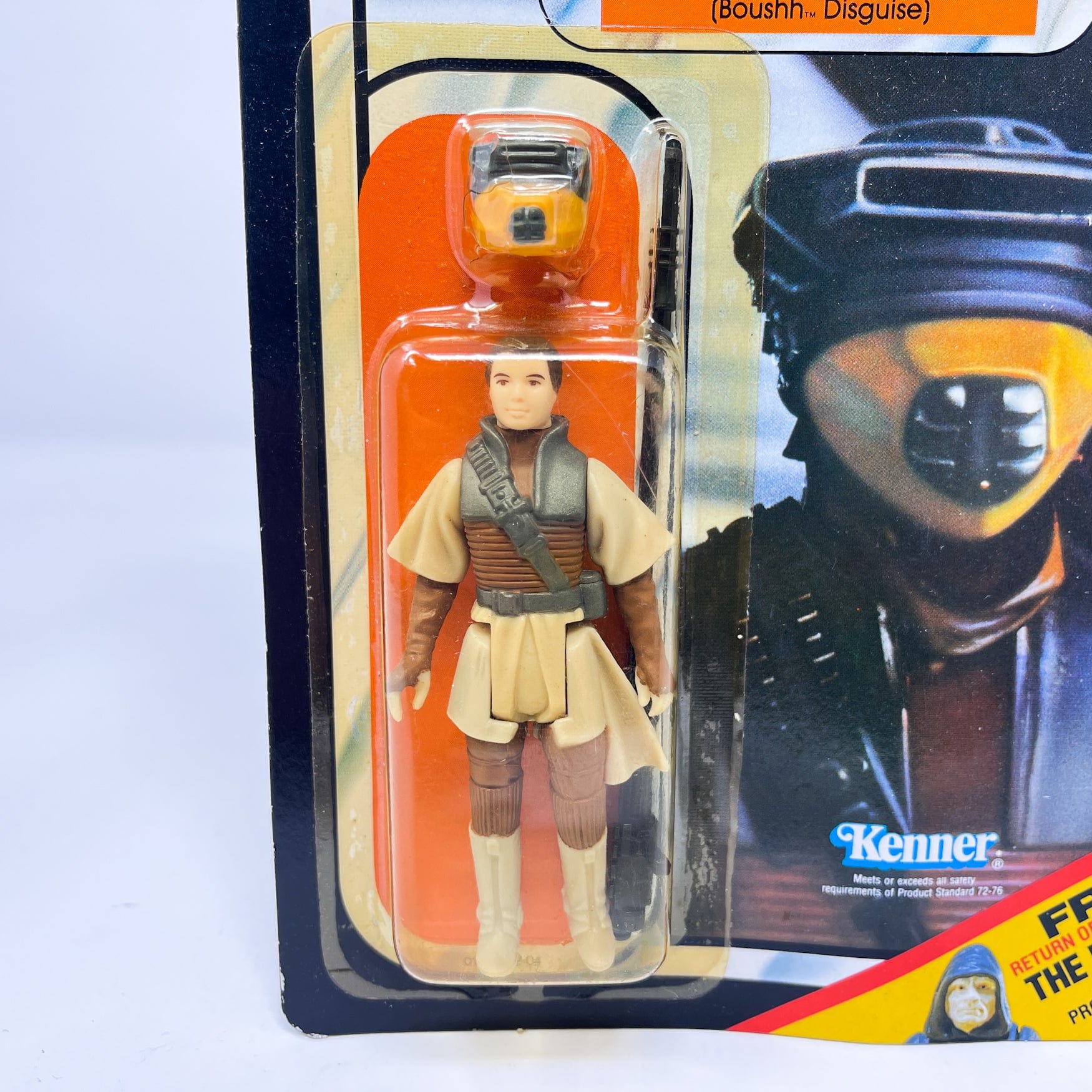 Vintage Kenner Star Wars Toy Leia Boushh Disguise ROTJ 65C-Back - Mint on Card