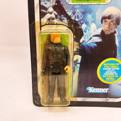 Vintage Kenner Star Wars Toy Luke Jedi Canadian 65A Back - Mint on Card