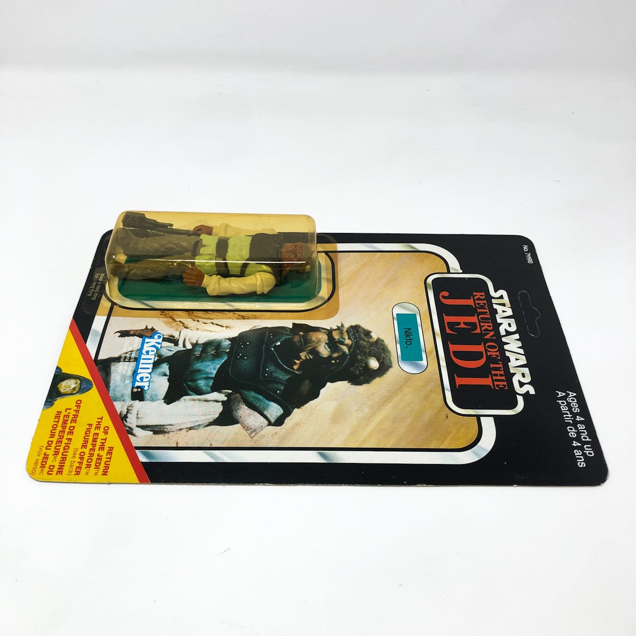 Vintage Kenner Star Wars Toy Nikto Canadian ROTJ 65C - Mint on Card